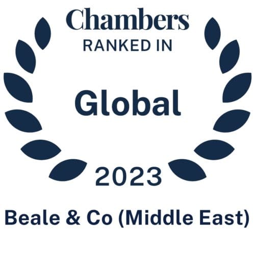 BEALE & COMPANY DUBAI OFFICE RANKED IN CHAMBERS GLOBAL 2023 | Beale & Co